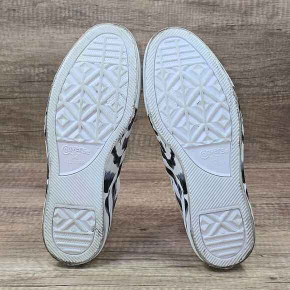 Converse Chuck Taylor All Star Shroud Hi Women's Size 7 White Black Zebra Shoes - Picture 8 of 9